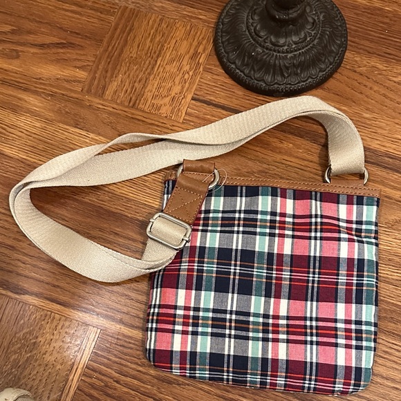 Tommy Hilfiger Multicolor Plaid Crossbody Bag with Adjustable Strap - Picture 7 of 7
